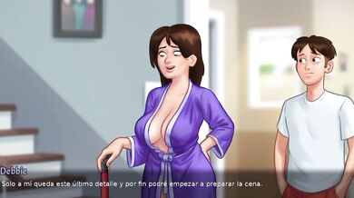 SUMMERTIME SAGA : ( GAME ) - DESCUBRÍ QUE MADRASTRA LIMPIANDO SIN ROPA INTERIOR Y VEAN QUE FUE LO QUE HICE