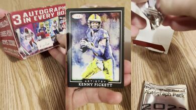 Opening Some Football Trading Cards