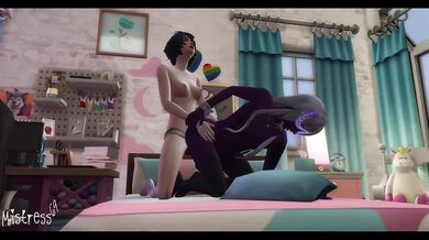 My Demonic "Lover" Ep 2 - Sexy Stuff only (Girl pegs guy)