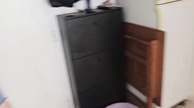 hot wife asks for internet technician facial