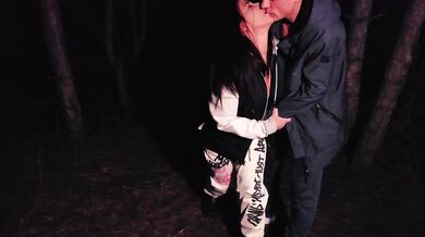 Hi to Husband Cheating Wife Escapes into the Night Forest with His Best Friend