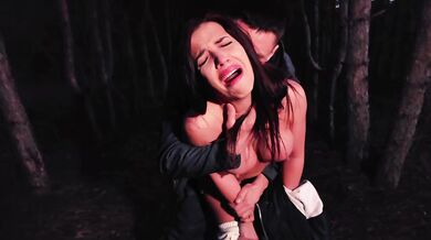 Hi to Husband Cheating Wife Escapes into the Night Forest with His Best Friend