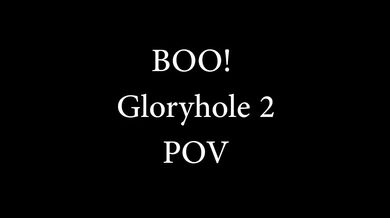 POV Goth Girl Blowing Gloryhole Cock