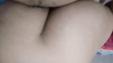 POV: Skinny girl with a big ass rides your big dick. Colombian Latina with a huge ass bounces on your dick—amateur homemade