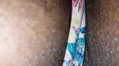 My PANTY STINKS as I never Whipe after PEEING - I made him SNIFF my Pussy and Ass while I was texting my Husband
