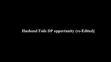 Husband misses DP opportunity fails putting his dick in wifes ass while wife has an orgasim from her rose