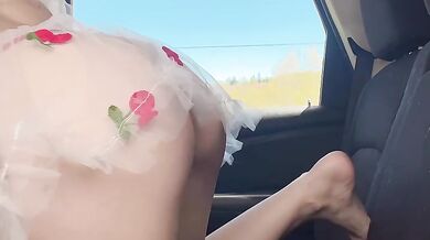 sweethanajapanese In Vintage Car'S Dark Embrace