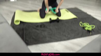 Horny Workout Turns Brutal Fuck as Yessica Bunny Gets Ridden Hard POV