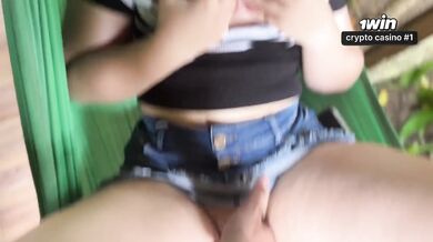 I fucked the hot neighbor with my big dick filled her with cum