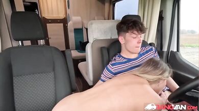 Jennifer Mendez gets her lonely pussy stuffed in a bumpin camper van by Tommy Wood