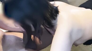 She loves blowjobs raw Japanese cum drenched milf sluts gag choking