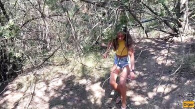 Forest fucking ruined her pussy with a huge cum dripping creampie