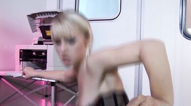 Office MILF in Lingerie Gets Her Big Tits and Pussy Devoured by Big Cock