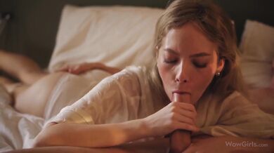 Bella Spark ruined wife in morning hardcore POV blonde sucking deep