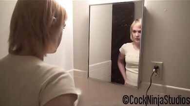 Step Brother Destroys Step Sister's Face with His Big Cock