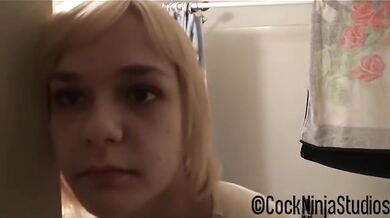 Step Brother Destroys Step Sister's Face with His Big Cock