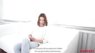Teen slut destroyed by fake agent blowjob casting doggystyle