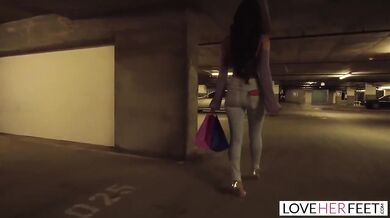 Sexy Sophia Leone chokes on thick slab then gets fucked raw riding hard in heels