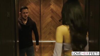 Sexy Sophia Leone chokes on thick slab then gets fucked raw riding hard in heels