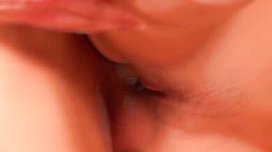 Redhead babe with tiny tits gets cumshot on her gorgeous ass