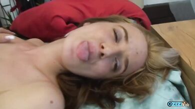 Thick hairy bush stuffed with cum in missionary