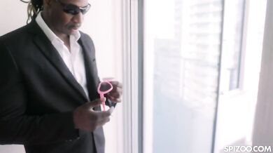 Pop Princess Isabella worships her bodyguards giant black dick in soaked lingerie