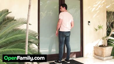 Natalie Knight gets wrecked by mom's stud stepdaddy deep throat sloppy cum blasting