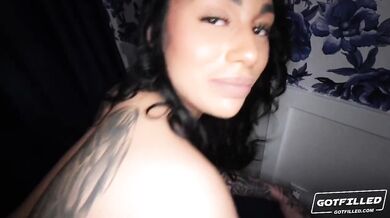 Lightskin sluts get brutally stuffed stuffed then creampied compilation