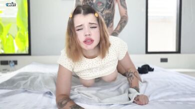 Horny Little Step-Sister Couldn't Resist And Rided My Dick. English subtitles