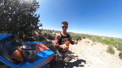 Fucking on the Hood of the Volkswagen Rabbit. Naked at the Springs