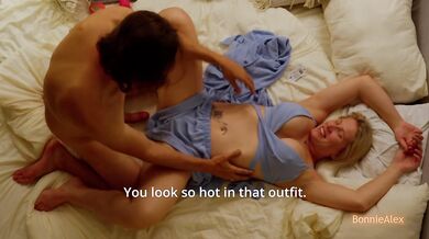 The couple makes love with care and kisses after a deep and intense creampie