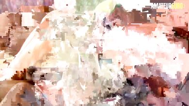 Mature group sex with old pussy riding hardcore cocks