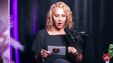 MILF podcast exposed dating in porn industry with blonde milf and hot interviewer