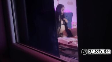 I caught my sister-in-law masturbating now she's gagging on my rough cock