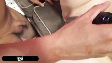 Blonde Pornstar siri gets dildo stuffed pussy licked before big butt wiggles raw uncensored