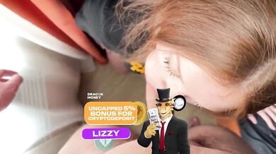 Punishing my red headed stepsister and making her swallow every last drop