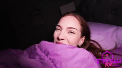 Little Step Sis Shares Her Bed And Gets Fucked Raw POV