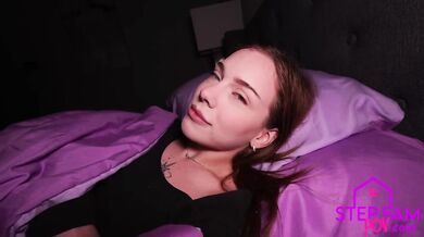 Little Step Sis Shares Her Bed And Gets Fucked Raw POV