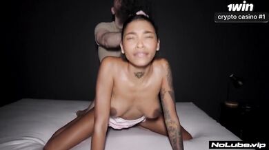 18yo ebony teen destroyed deepthroat big cock amateur raw rough fuck