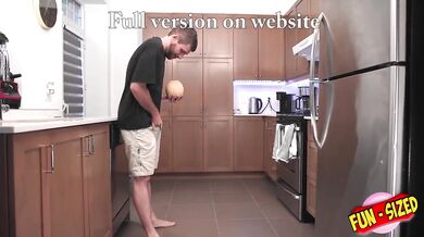 Petite redhead milf destroyed in kitchen with cumshot face