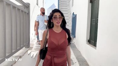 Anal Foursome Breakfast with Big Boobs Brunette French Babe