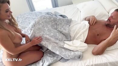 Anal Foursome Breakfast with Big Boobs Brunette French Babe