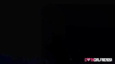 Brunette goth Yumi gets throat fucked raw deepthroat showcase