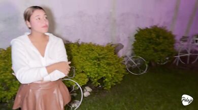 Old Uber driver fucks innocent 18yo Latina raw public blowjob cum in mouth ALIX VLOGS