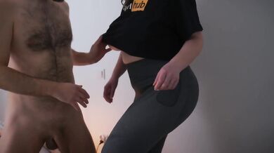 Chubby MILF wife’s jiggling tits drenched in cumshot mess