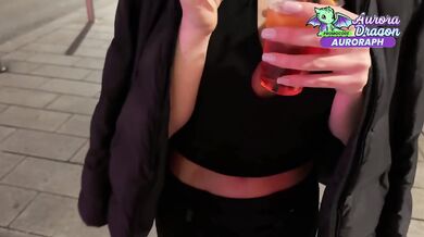 Italian Brat Gaped On The Street After Club Gets Fucked Hard