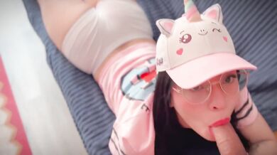 Stepdaughter taught to be a perfect woman with cock in her little mouth deepthroat