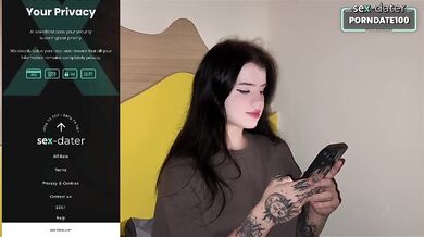 Gothic nympho Karina deepthroats huge cock gets face fucked then rides Vlad raw