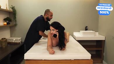 My client's latin massage gift ends up with her riding my huge cock till she gushes