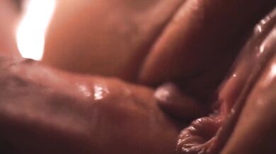 My wife’s pussy gets stuffed with warm creampie deep inside